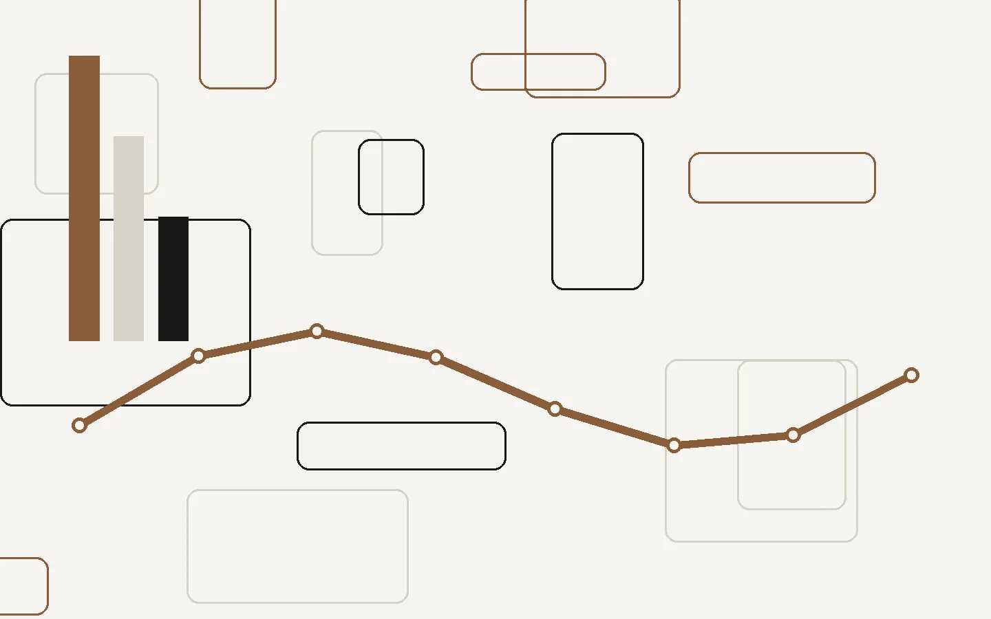 Abstract editorial illustration for The client review as an operating system
